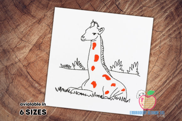 Baby Giraffe Sitting on Grass Sketch: A Designer's Honest Review