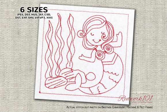 Beautiful Mermaid Redwork: A Designer's Honest Review