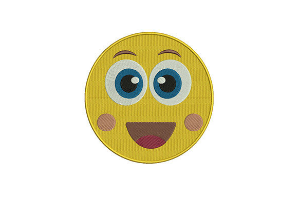Blushing Face Emoji: A Festive Embroidery Design for Seasonal Gifts