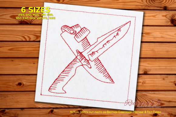 Hunting Knife Bluework: A Designer's Embroidery Review