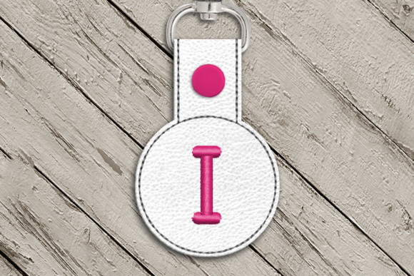 Letter I ITH Round Key Fob Applique: A Designer’s Review
