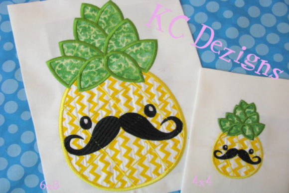 Pineapple with Moustache Applique Design: Seller Review