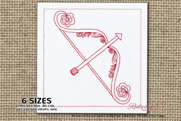 Sagittarius Astro Symbol Redwork