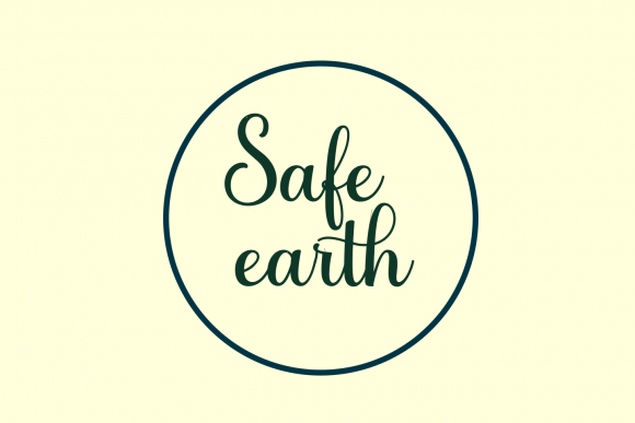 Save Earth Embroidery Design