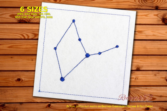 Virgo Star Constellation Lineart